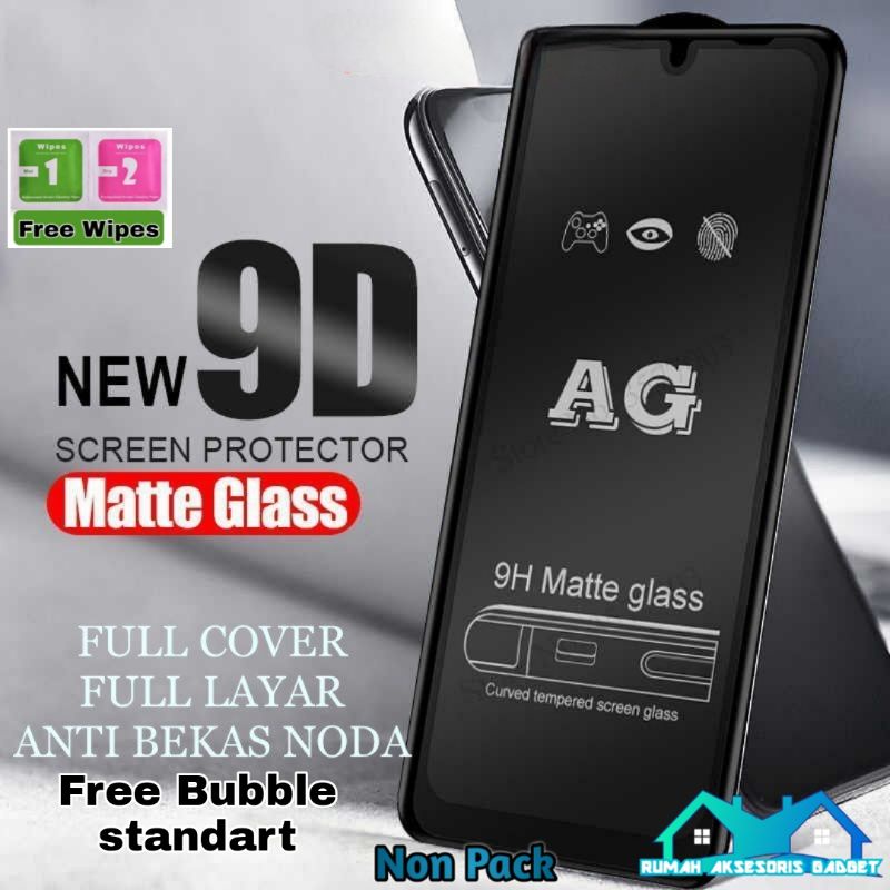 TEMPERED GLASS TG full AG matte Anti glare Xiaomi Redmi 9 9A 9C 9T Redmi 8 8A pro note 5 pro note 8 note 9 pro note 10 pro Poco M3 note 7 poco F3 X3 7 7A 6A 5A 5+ note 5a 4X 5 6 10 4A 10A S2 note 11 4G 5G F4 2022 10C C40 A1 M4 Pro M5 12C 12