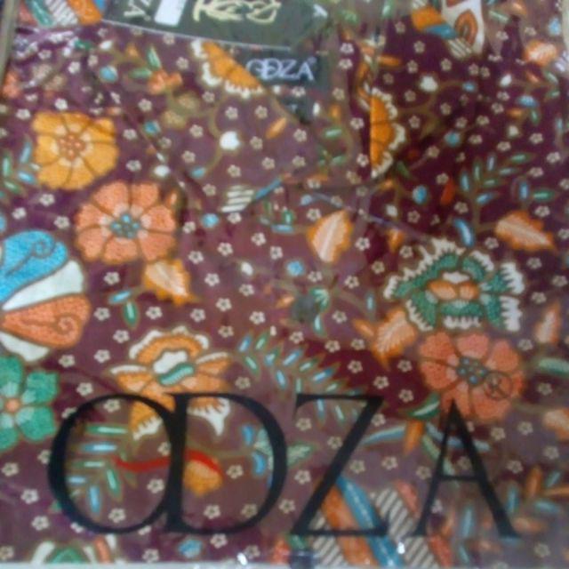 Odza Kemeja Batik Lengan Pendek Baju Sogan Hem Pria Slim Fit Batik Fashion Terkini Modern Swarit