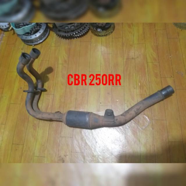 leheran knalpot honda cbr 250 rr original 2nd copotan