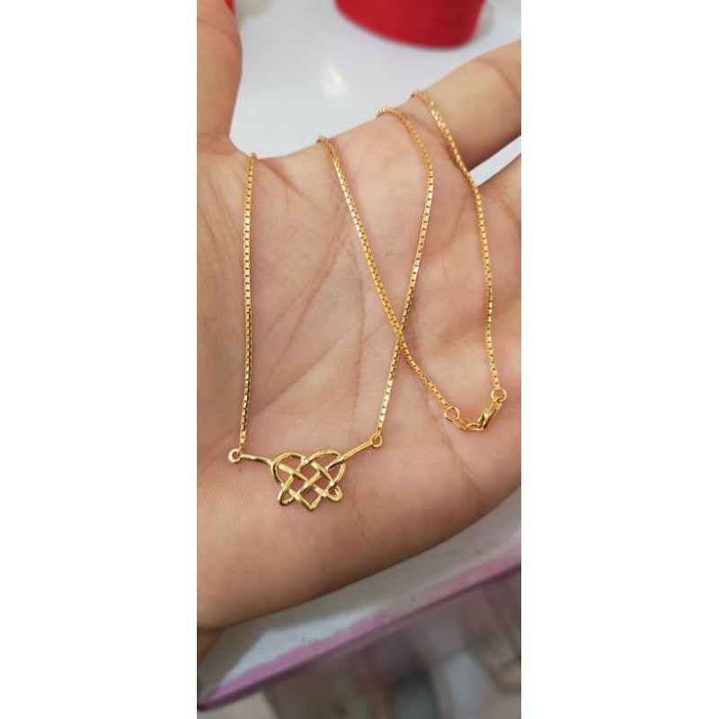 kalung ikatan cinta,buat dewasa dan remaja,perak asli cap 925,pjg 40 cm,rose gold