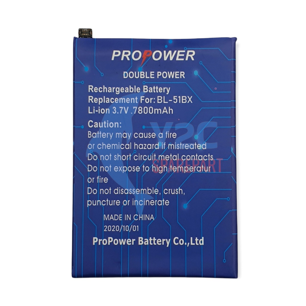 BATERAI INFINIX HOT 10 HOT 11 NOTE 8 / X662 X682 X6812 X692 / BL-51BX DOUBLE POWER PROPOWER / BATREI BATRAI BATRE BATERE