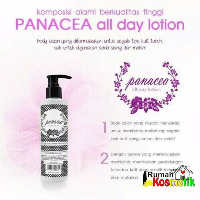 Jual NEW PANACEA ALL DAY LOTION BPOM ORIGINAL/BODY LOTION PANACEA