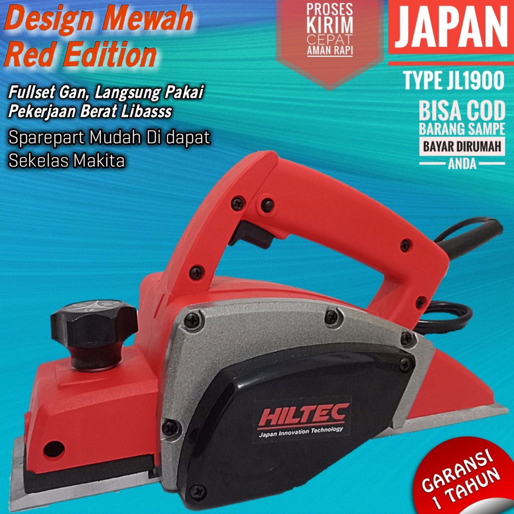 Mesin serut kayu ketam kayu planner planer kayu pasah kayu HILTEC JL1900 SETARA MAKITA JAPAN