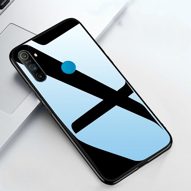 Chuubut Realme C3 Case Tempered Glass Case Casing Realme C3