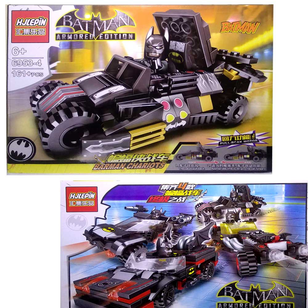 Brick Lego HJLEPIN 6953-4  Batman Mobil Pullback