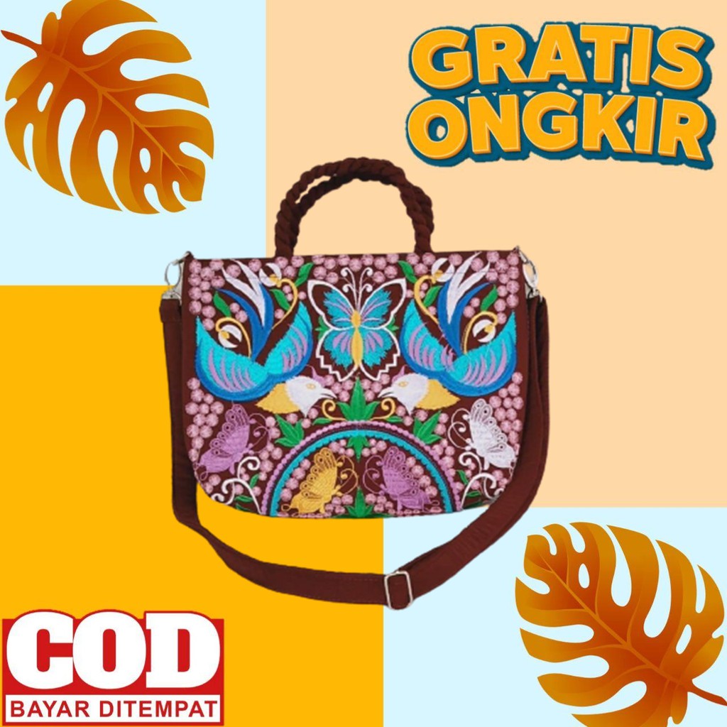 Tas Bordir Selempang/Tas Wanita/Tas Bordir Khas Tasikmalaya