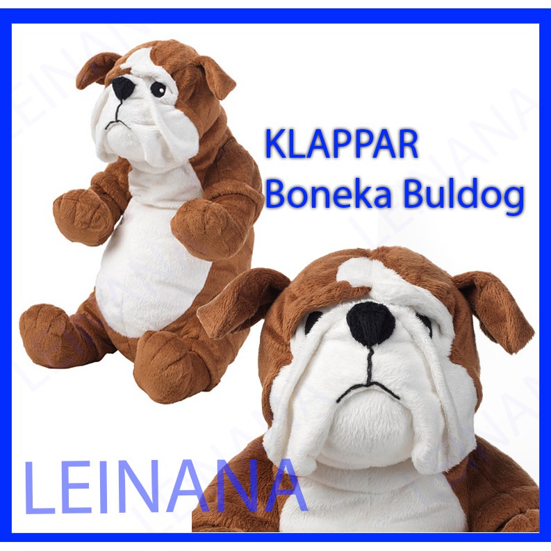 KLAPPAR Boneka bulldog KLAPAR BONEKA ANJING BULLDOG boneka binatang