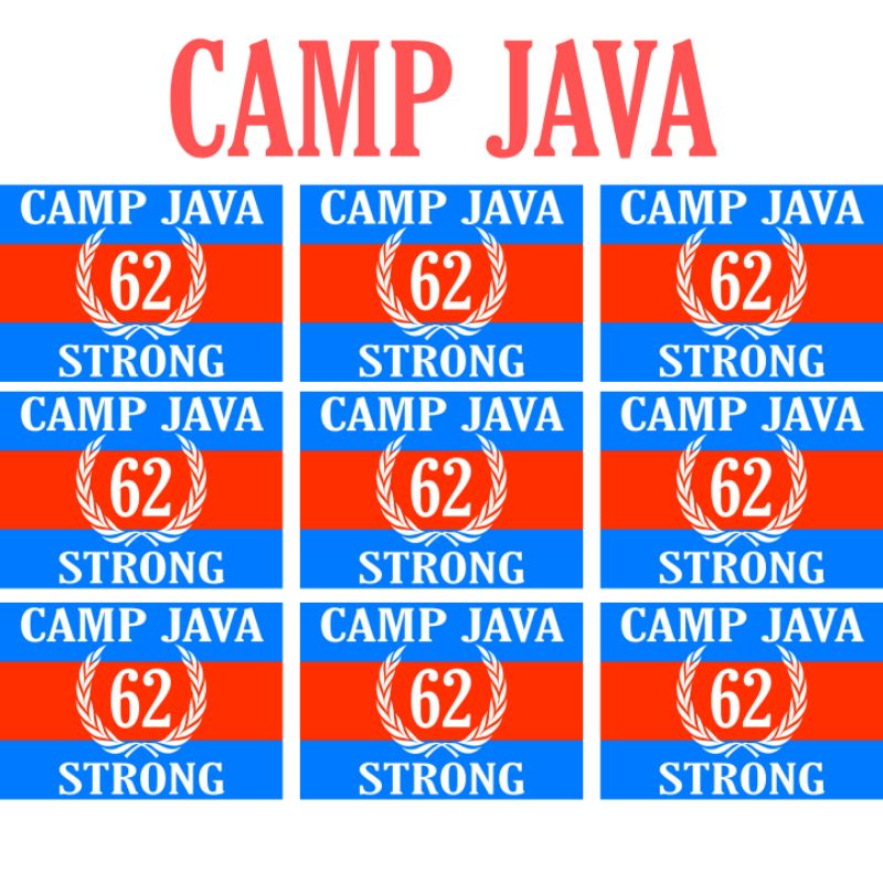

STIKER CAMP JAVA BASIS 62