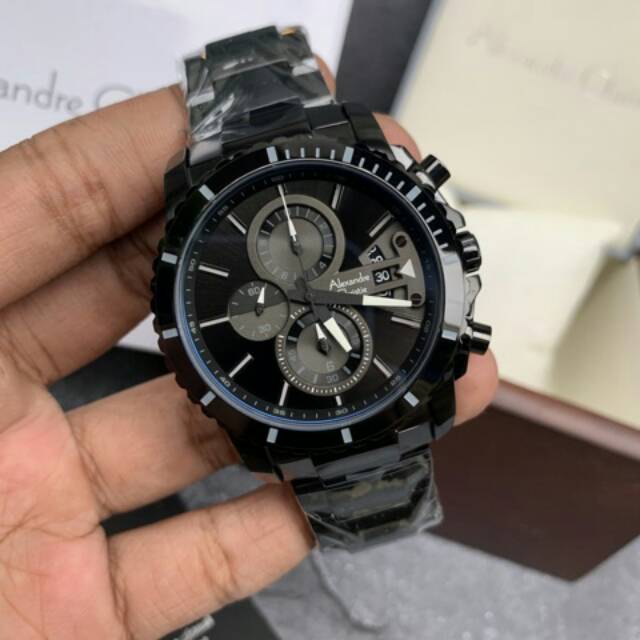 Jam tangan alexandre christie ac 6532 mc full black