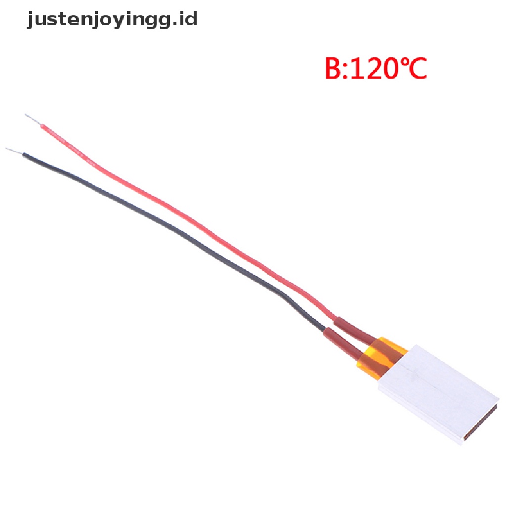 // justenjoyingg.id // 12V 35*21mm Constant Temperature PTC Heating Element Thermostat Heater Plate ~