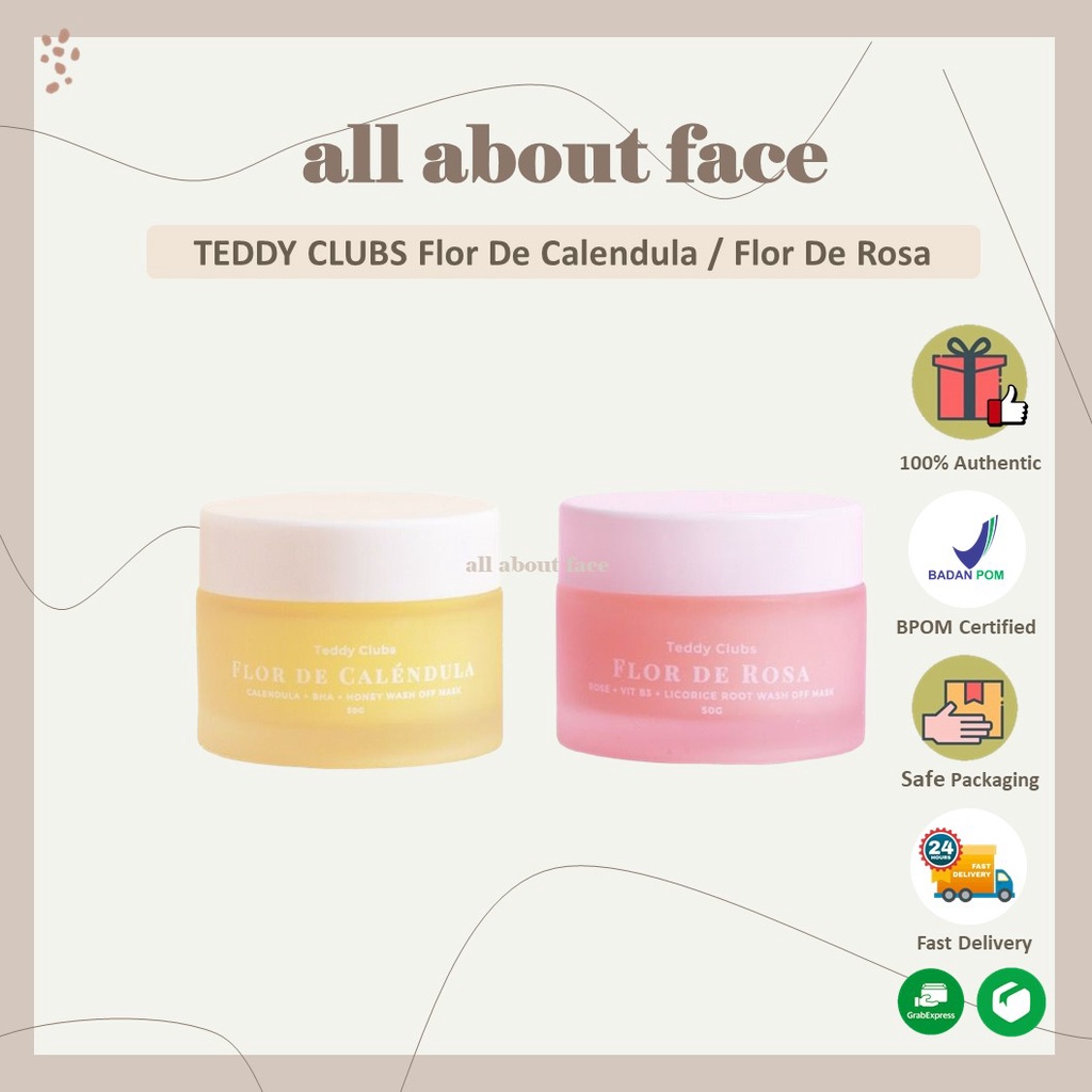 TEDDY CLUBS Flor De Rosa / Flor De Calendula ORIGINAL | Allaboutface