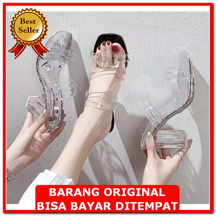 Sepatu Wanita High Heels Tinggi 5Cm Sepatu High Heels Tali Js22 S CH393 Tokodisna - Heels Hak Tahu