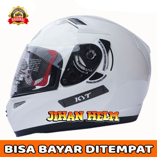 HELM KYT FULL FACE / HELM KYT K2 RIDER WHITE POLOS TERMURAH
