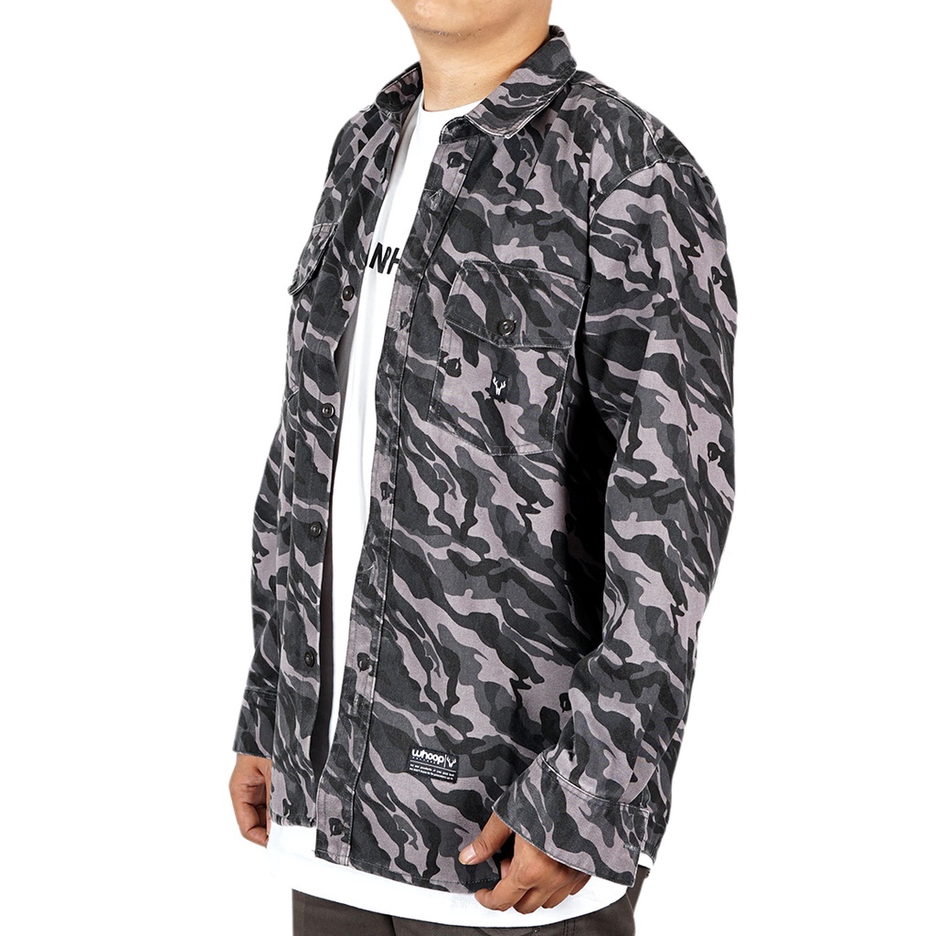 Whoopculture &quot;Loudly&quot; Camo Workshirt