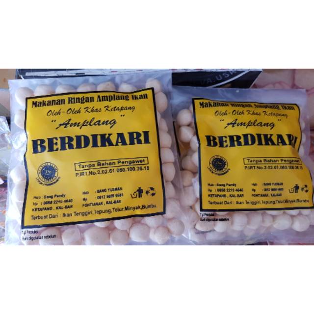 

Amplang Ikan Tenggiri BERDIKARI Khas Ketapang Kalimantan Barat