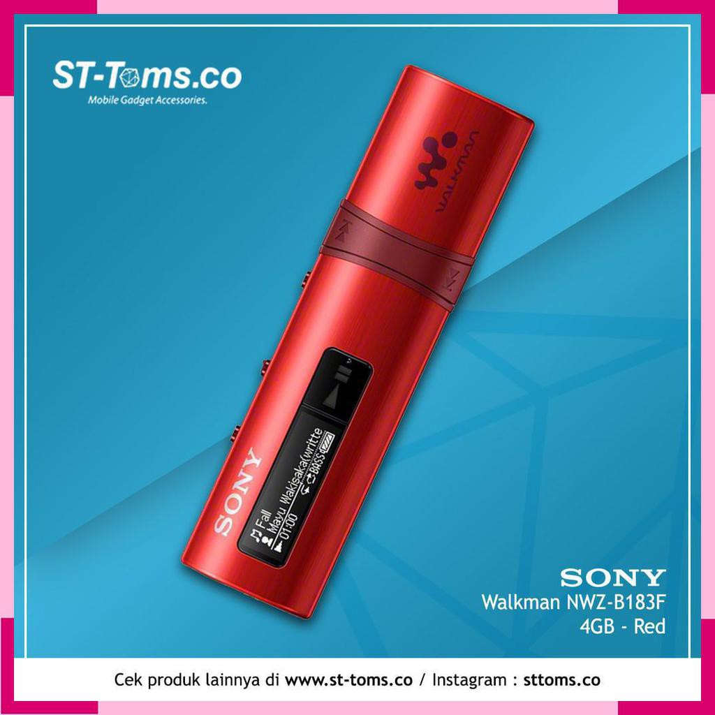 Sony Walkman NWZB183F NWZ B183F B 183F 4GB Red