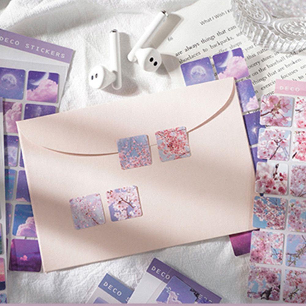 R-flower Cute Kawaii Stationery Journaling Memo Pads Sticky Notes Perekat Kotak Stiker Label