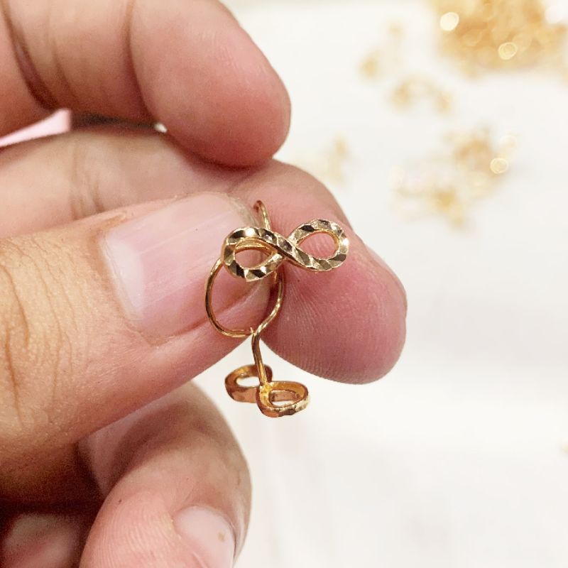 Banyak motif. Anting toge anak dan dewasa emas asli kadar 700 70 16k love bulat merica boba setengah 0,5 gram gr g ringan permata bunga mickey infinity anak dewasa bayi