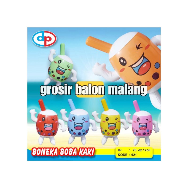 balon pvc mainan boneka boba KAKI 25cm