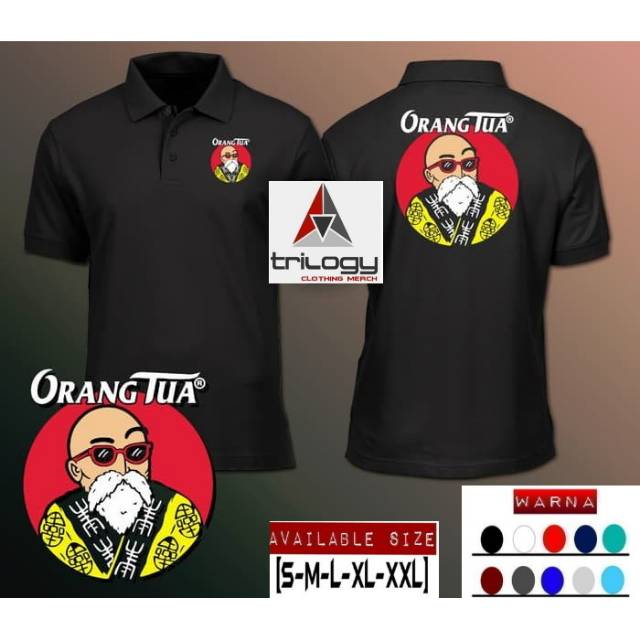 KAOS KERAH POLO ORANG TUA SABLON ORANG TUA FULL COLOUR