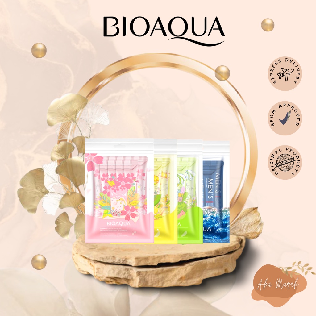 ✨ AKU MURAH ✨ Bioaqua Refreshing Mouthwash 13ml SACHET SERIES