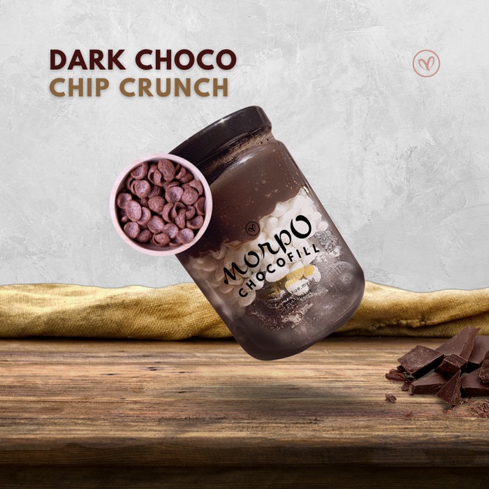 

Coklat lumer crunchy in jar Dark Choco topping crunch - 200 ml