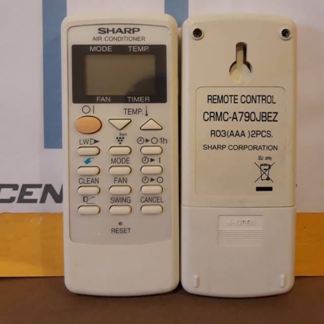 Remote AC SHARP CRMC - A790 JBEZ ORIGINAL