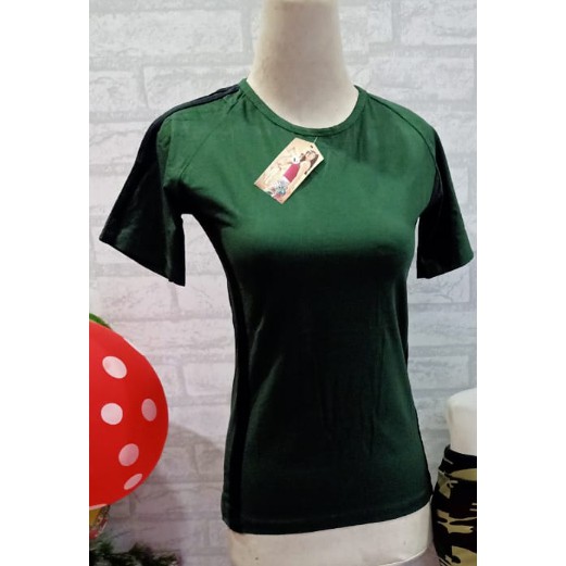 BAJU SENAM/ATASAN SENAM HIJAU ARMY YOVIS SPORT | BAJU OLAHRAGA WANITA/ATASAN OLAHRAGA YOVIS SPORT