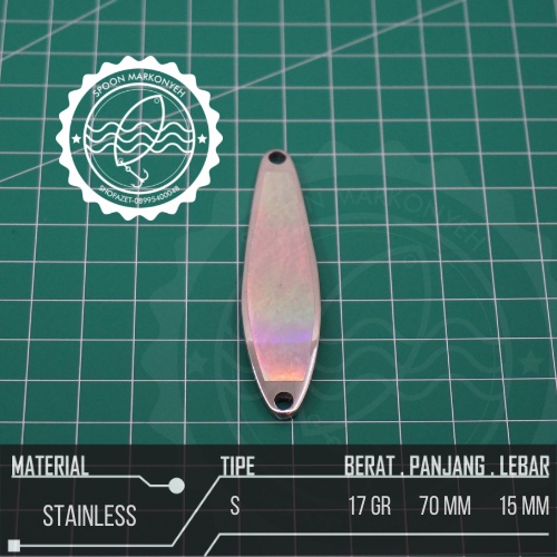 SPOON LURE STAINLESS 17 GR S
