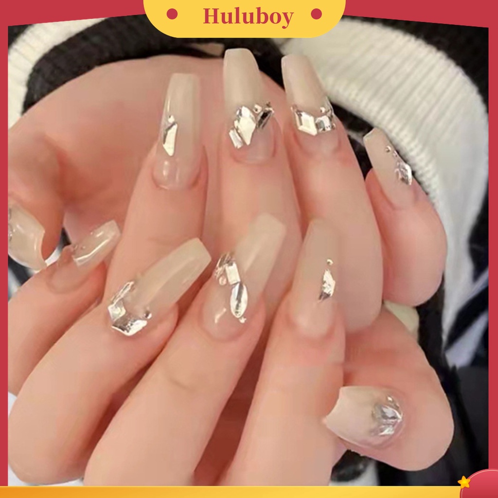 Huluboy Huluboy♡ 100 Pcs Perhiasan Berlian Imitasi Bentuk Phantom Aurora Untuk Dekorasi Kuku Wanita