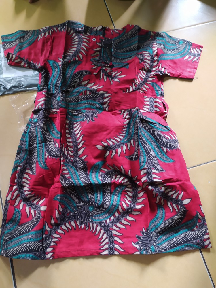 Dress Batik Anak Perempuan Umur 2-10 Tahun - Motif Batik Bervariasi - Batik Anak Harga Ecer