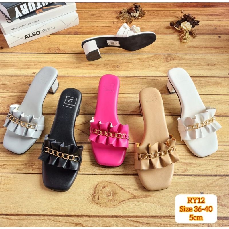 ABBUSHOES RY 12 hak tahu rempel rantai rifat 5cm