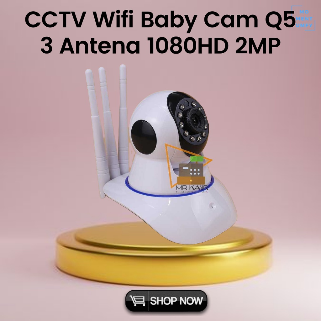 Paket CCTV IP Kamera Camera Pengawas Pengintai Pengaman Keamanan Tersembunyi CCTV 3 Antena Wifi Keci