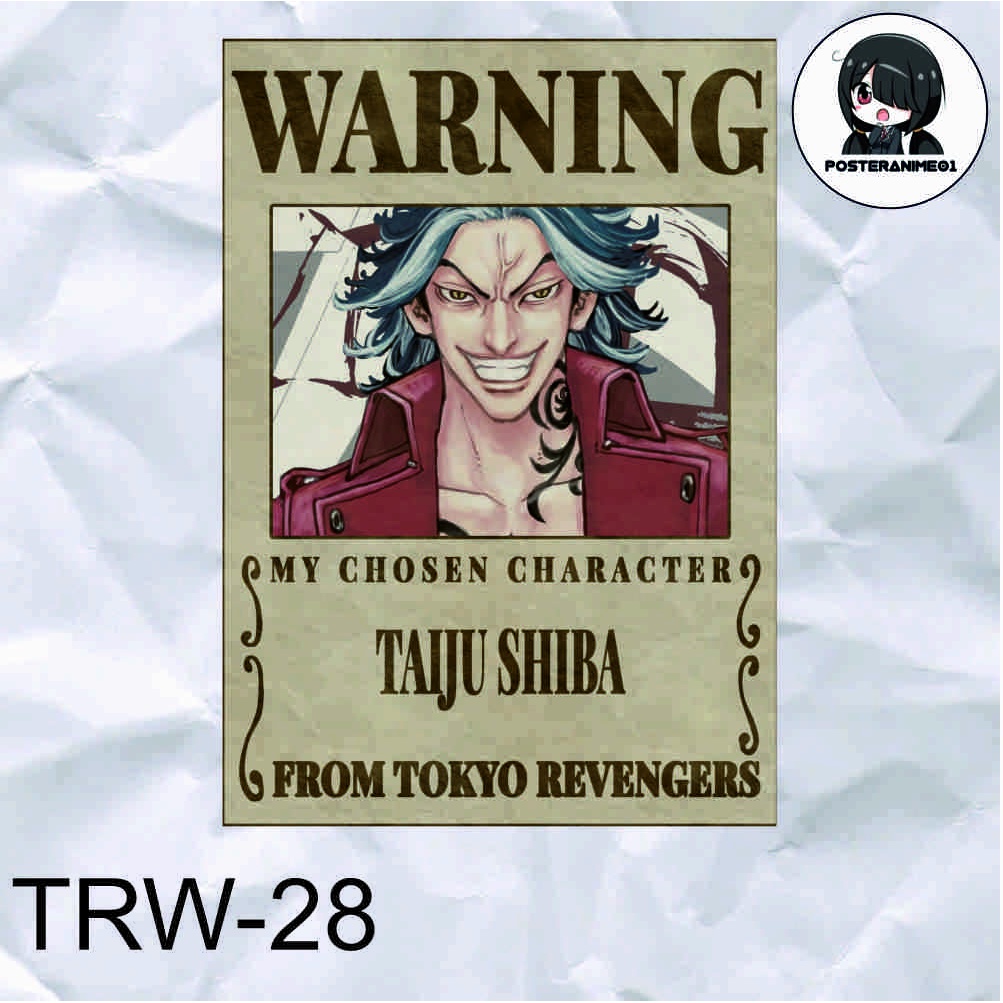 Poster Anime Tokyo Revengers | Poster Anime Tokyo Revengers Warning Aesthetic | DRAKEN | MIKEY | TERLENGKAP-28.TAIJU