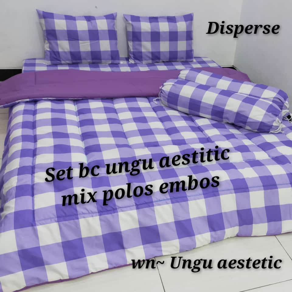 Watygrosir bedcover ala korea aesthetic Sprei set bedcover sprei double size bedcover homemade