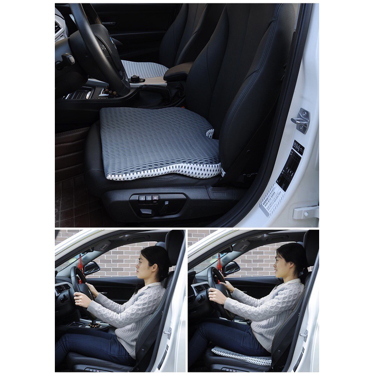 Bantal Duduk 3D 4D Wedge Kursi Jok Mobil Kantor Seat Cushion Premium Quality Memory Foam Lumbar Pinggang Bangku Kantor Aksesoris Interior