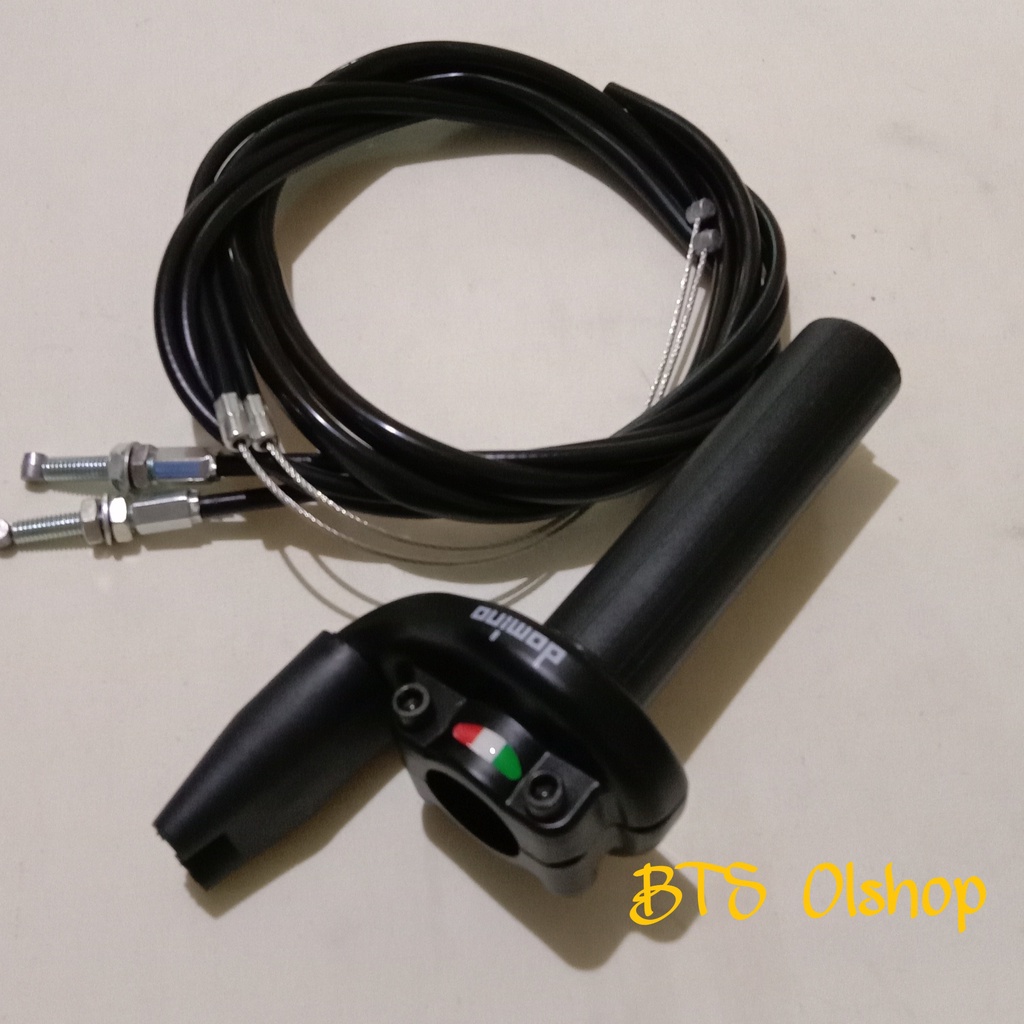 Gas Spontan Domino 2 Kabel Gas Serat panjang 190cm Sonic Satria fu Vixion Vario Beat Scoopy Nmax Uni