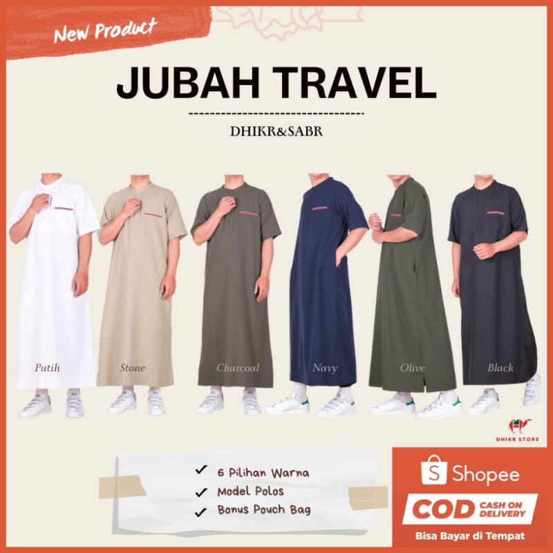 JUBAH TRAVEL DHIKR&SABR| GAMIS LAKI-LAKI DHIKR