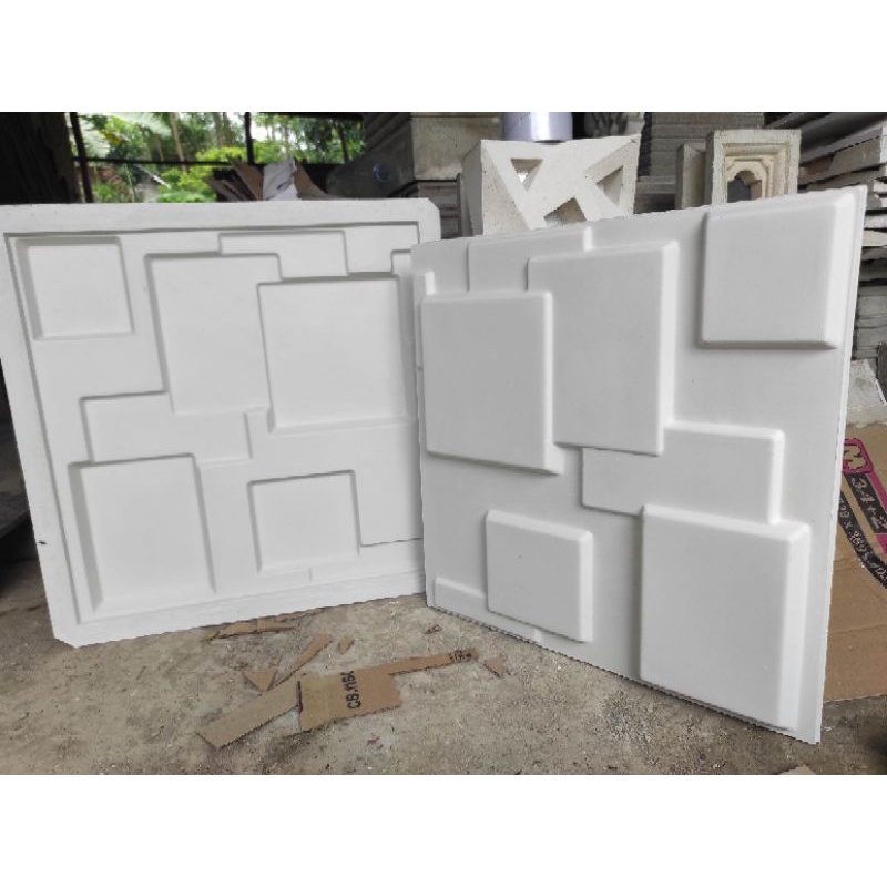 Cetakan / Molding Wallpanel/Panel dinding 3d 50x50cm