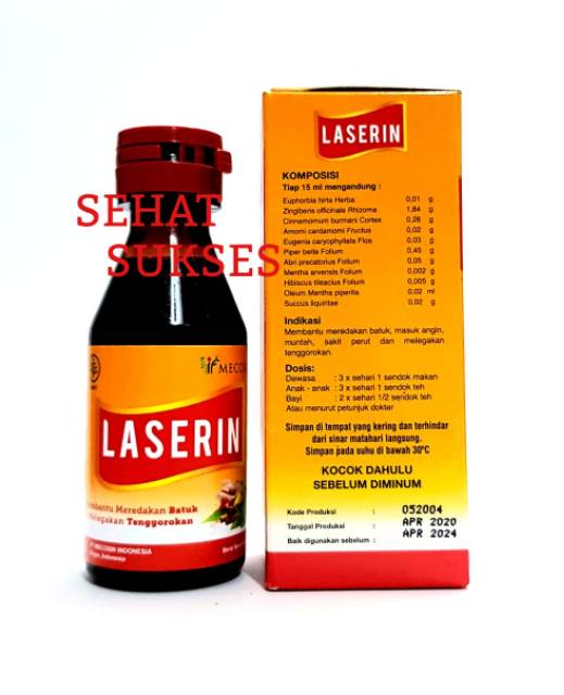 Laserin Syrup 60ml - Obat Batuk