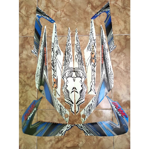 STRIPING LIST BODY MOTOR SUZUKI RAIDER R 150 2011 THAILAND MURAH