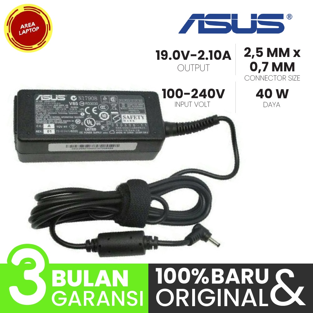 Adaptor Charger Asus Eee PC 1225 1225B 1225C 1015P 1015T X101 ORI