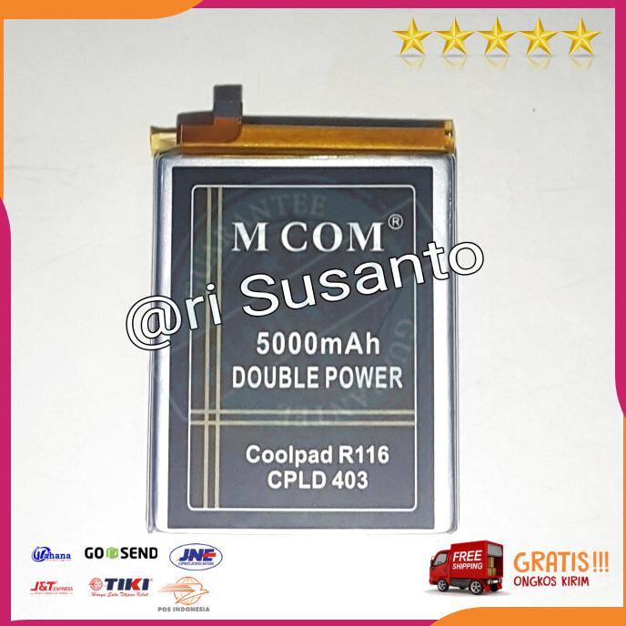 Acc Hp Baterai Mcom Coolpad Cool Dual R116 Cpld 403 Double Power 5000Mah