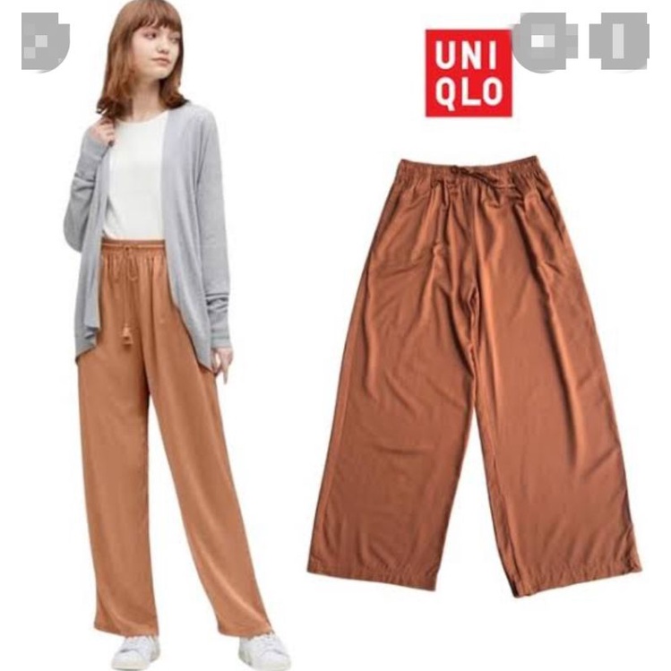 KULOT UNIQLO RELACO PANJANG POLOS GOLDEN BROWN &amp; KULIT MANGGIS TERBARU II KULOT ORIGINAL