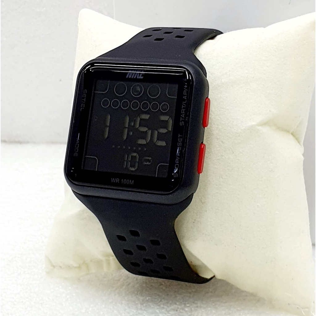 Jam Tangan Sport Digital Nike Strap Rubber Karet Premium