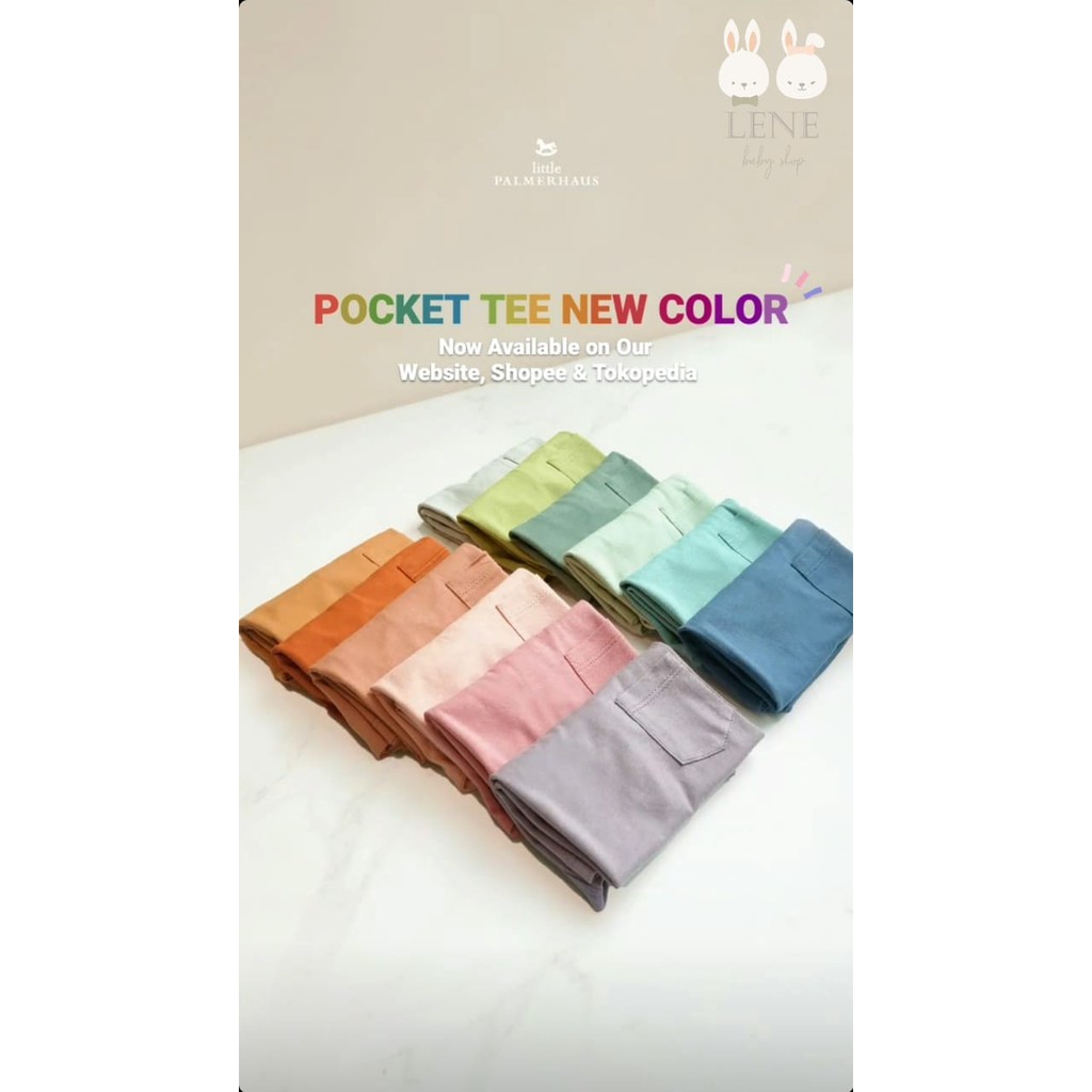 Pocket Tee New Colors Size 4-6 years Little Palmerhaus