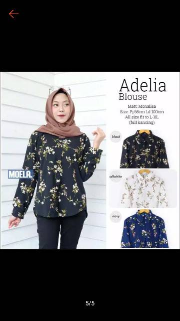 PROMO ADELIA BLOUSE MONALISA REAL PICT