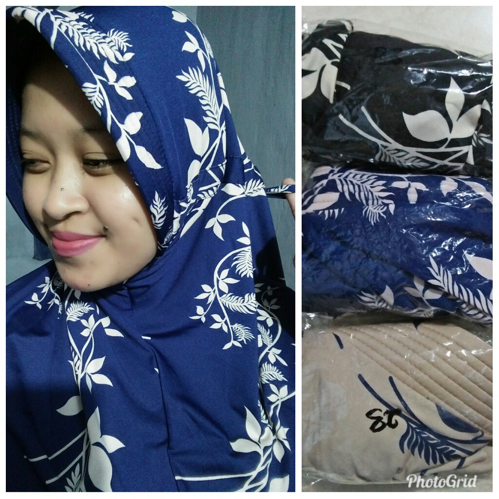 JILBAB INSTAN SERUT MOTIF
