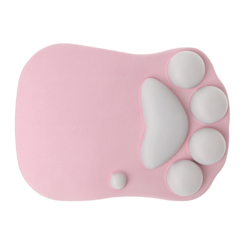 3D Mouse Pad With Wrist Support Cat Paw Silicone Wrist Rest Wrist Cushion