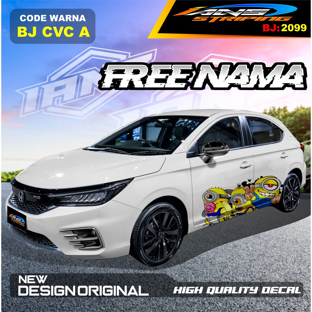 DECAL STICKER MOBIL HONDA CITY / VARIASI STICKER MOBIL HONDA BRIO / STIKER MOBIL JAZZ / DECAL STIKER MOBIL AVANZA AYLA